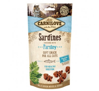 Carnilove Cat Snack Soft Sardines enriched with Parsley 50gr